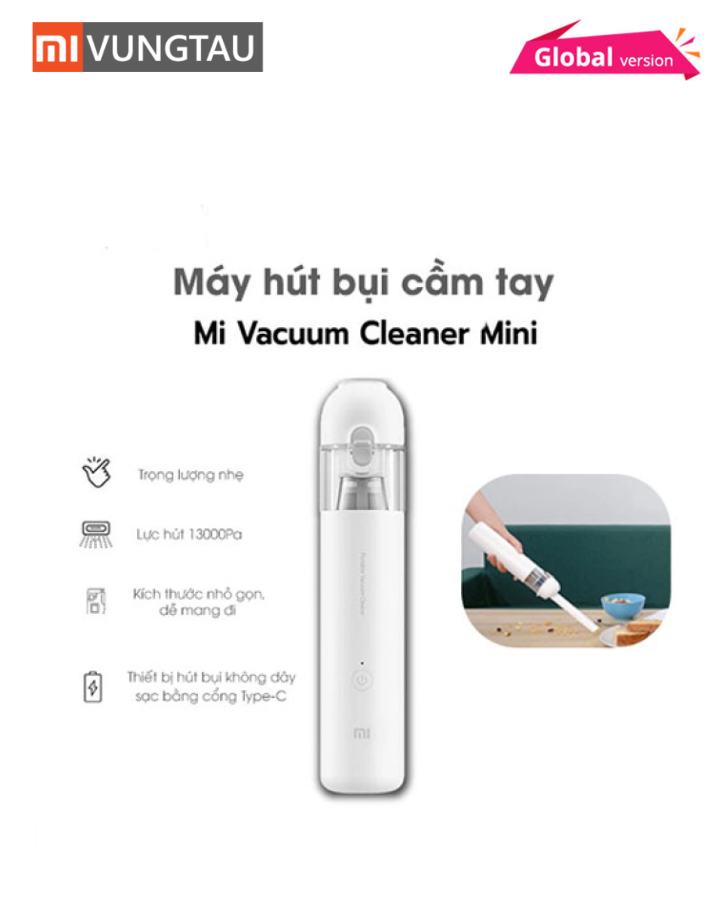 Máy Hút Bụi Cầm Tay Không Dây Mijia SSXCQ01XY – Mi Vacuum Cleaner Mini